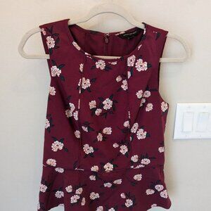 Banana Republic Sleeveless Peplum Top